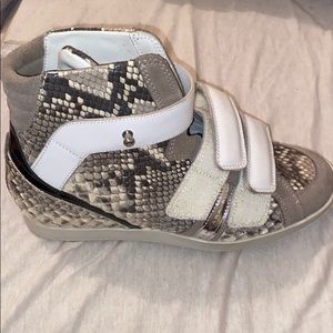 Snake skin Barbara Bui sneakers with wedge